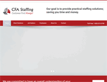 Tablet Screenshot of cfastaffing.com
